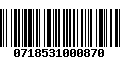 Código de Barras 0718531000870