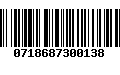 Código de Barras 0718687300138