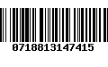 Código de Barras 0718813147415