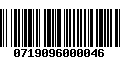 Código de Barras 0719096000046