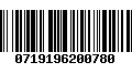 Código de Barras 0719196200780