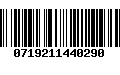 Código de Barras 0719211440290