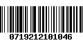 Código de Barras 0719212101046