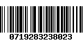 Código de Barras 0719283238023