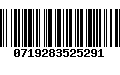 Código de Barras 0719283525291