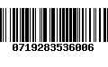Código de Barras 0719283536006