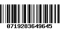 Código de Barras 0719283649645
