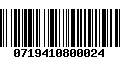 Código de Barras 0719410800024