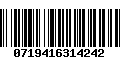 Código de Barras 0719416314242