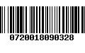 Código de Barras 0720018090328