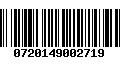 Código de Barras 0720149002719