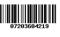 Código de Barras 07203604219