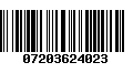 Código de Barras 07203624023