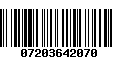 Código de Barras 07203642070