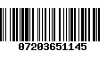 Código de Barras 07203651145
