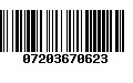 Código de Barras 07203670623
