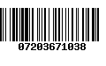 Código de Barras 07203671038