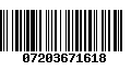 Código de Barras 07203671618