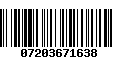 Código de Barras 07203671638