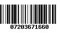 Código de Barras 07203671660