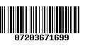 Código de Barras 07203671699