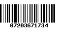 Código de Barras 07203671734