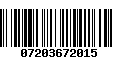 Código de Barras 07203672015