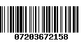 Código de Barras 07203672158