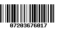 Código de Barras 07203676017