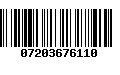 Código de Barras 07203676110