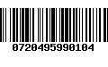 Código de Barras 0720495990104