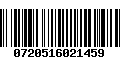 Código de Barras 0720516021459