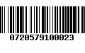 Código de Barras 0720579100023