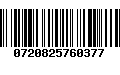 Código de Barras 0720825760377