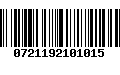 Código de Barras 0721192101015