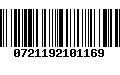 Código de Barras 0721192101169