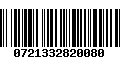 Código de Barras 0721332820080