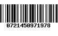 Código de Barras 0721450971978