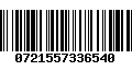 Código de Barras 0721557336540