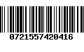 Código de Barras 0721557420416