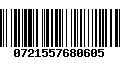 Código de Barras 0721557680605