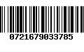 Código de Barras 0721679033785
