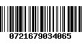 Código de Barras 0721679034065