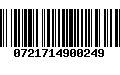 Código de Barras 0721714900249