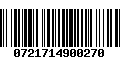 Código de Barras 0721714900270