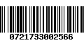 Código de Barras 0721733002566