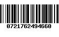 Código de Barras 0721762494660