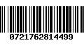 Código de Barras 0721762814499