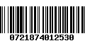 Código de Barras 0721874012530