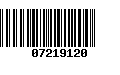 Código de Barras 07219120